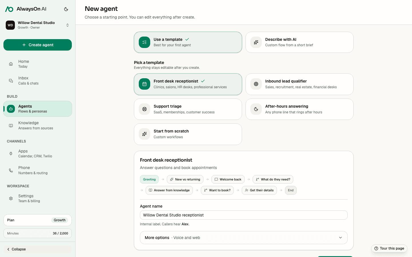 hiify.ai create screen